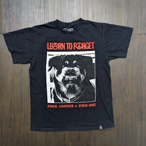 Learn To Forget | Men's Medium T-shirt with Dog